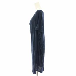 MM6 Maison Margiela マルタンマルジェラ Martin Margiela カットソー チュニック 半袖 XS 紺 ネイビー S32CT0432