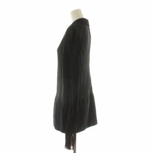 COMME des GARCONS シャツ ブラウス 長袖 シアー切替 シースルー ブラック /NQ