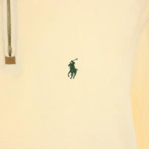 RALPH LAUREN ハーフジップニット スウェット トレーナー ハイネック 長袖 ポニー刺繍 アイボリー 0467376 /YT