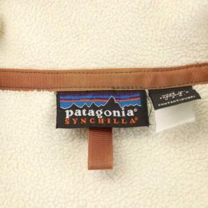 Patagonia 99年製 シンチラ スナップT フリースジャケット プルオーバー アウター L 白 ホワイト 25450