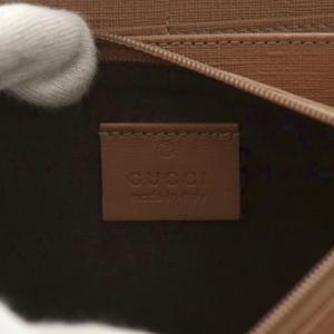 GUCCI GGスプリーム 長財布 ラウンドファスナー 小銭入れ ベージュ ピンク /AN31 D OH