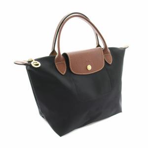 Longchamp ル プリアージュ オリジナルSトップハンドルバッグ トートバッグ ハンドバッグ ナイロン 黒 ブラック