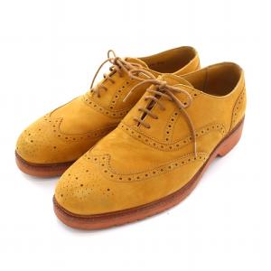 COUNTRY ドレスシューズ ウイングチップ スエード 25.0cm キャメル /YM