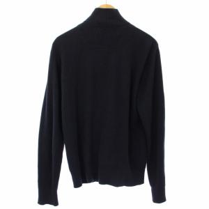 BURBERRY LONDON ニットジャケット ジップアップ L 紺 A1P98-110-28 /TK