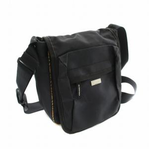 BURBERRY LONDON ショルダーバッグ ナイロン ロゴプレート 黒 ブラック /YT