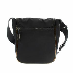 BURBERRY LONDON ショルダーバッグ ナイロン ロゴプレート 黒 ブラック /YT