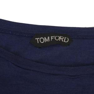 TOM FORD Tシャツ カットソー 半袖 クルーネック ネイビー /BM