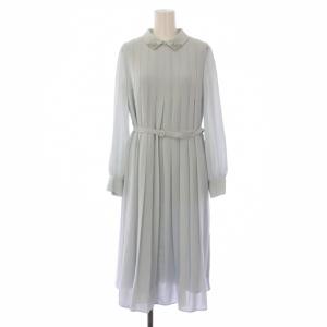 24SS シアードビービジューカラー ワンピース 36 水色 10241714050