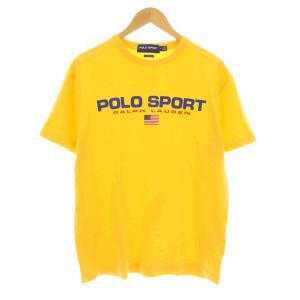 CLASSIC FIT Tシャツ カットソー 半袖 クルーネック ロゴ プリント M 黄 イエロー 0200016546