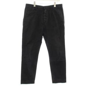 チノパン チノパンツ ストレート ボタンフライ 32 紺 ネイビー 001X0 /KU