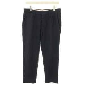 ウールパンツ スラックス ボタンフライ 総柄 48 紺 ネイビー 1AA200 /YT