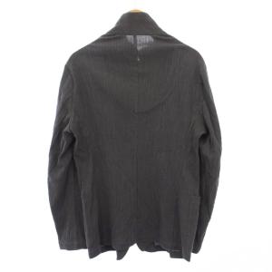 EMPORIO ARMANI ジャケット アウター アシンメトリー ショート丈 ストレッチ ワンカラー 52 グレー /BB