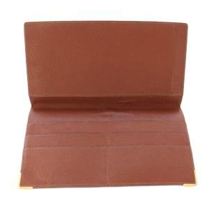 LOUIS VUITTON ポルト シェキエ ダブル モノグラム 長財布 二つ折り 旧型 茶 M62223 /TK OH D