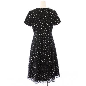 Diagram GRACE CONTINENTAL ワンピース ドット 半袖 レース ひざ丈 36 黒 3733 5058-0 /TK