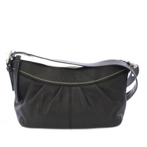 ショルダーバッグ レザー 黒 ブラック F14183 /TK
