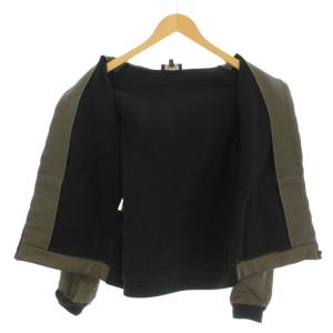 A.P.C. パーカー フーディー 長袖 ジップアップ 裏起毛 コーティング加工 M カーキ /KU