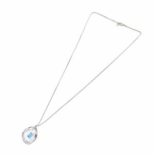 SWAROVSKI ネックレス Neon Dark Blue バロックカット ペンダント クリア ブルー /KH