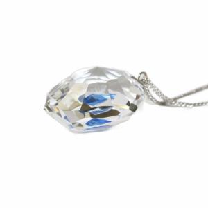 SWAROVSKI ネックレス Neon Dark Blue バロックカット ペンダント クリア ブルー /KH