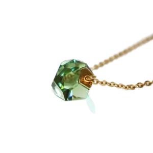 SWAROVSKI Nuts Erinite ネックレス ペンダント ゴールドカラー グリーン /KH