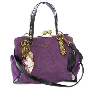 鬼滅の刃 胡蝶姉妹 ハンドバッグ ショルダーバッグ 2WAY ナイロン パープル /TK