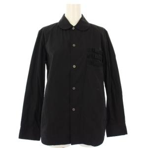 AD2016 シャツ 長袖 ラウンドカラー M 黒 TS-B211 /TK