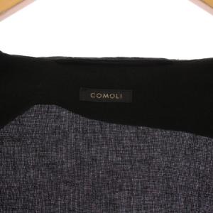 COMOLI 23SS 空紡オックスシャツジャケット 3 ブラック