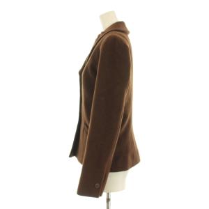 agnes b. テーラードジャケット アンゴラ ウール 38 茶 ブラウン 00007592 /KU