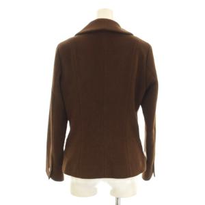 agnes b. テーラードジャケット アンゴラ ウール 38 茶 ブラウン 00007592 /KU