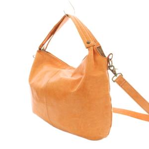 Dakota ショルダーバッグ ハンドバッグ レザー オレンジ /KU