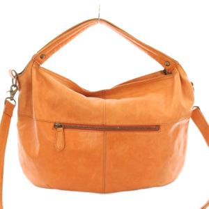 Dakota ショルダーバッグ ハンドバッグ レザー オレンジ /KU
