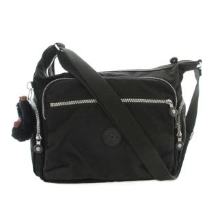 ギャビー ショルダーバッグ ロゴ ゴリラチャーム ナイロン 黒 ブラック K15255-900 /KU