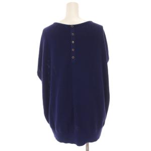 23区 ニット カットソー ノースリーブ 大きいサイズ 46 青 KRWWNX0651 /YM