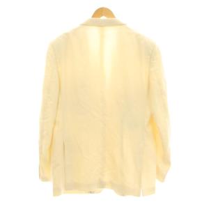 Salvatore Ferragamo テーラードジャケット ブレザー 総裏地 ウール混 シルク混 麻 リネン混 56 アイボリー G0160FA