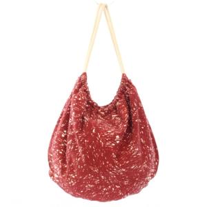 トートバッグ ショルダーバッグ 総柄 赤 白 /TK