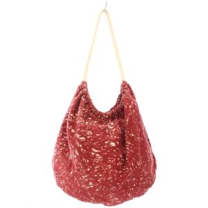 MM6 Maison Margiela トートバッグ ショルダーバッグ 総柄 赤 白 /TK