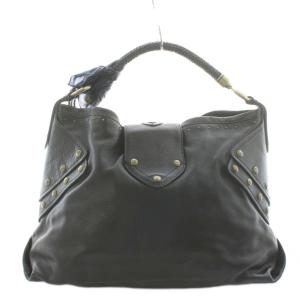 COLE HAAN ショルダーバッグ ハンドバッグ レザー 黒 ブラック /AN32 D