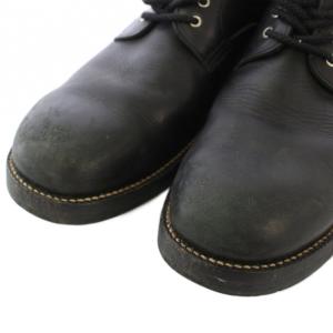 COMME des GARCONS HOMME レースアップブーツ レザー 27cm 黒 /TK