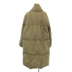 Max Mara 中綿コート ロング ショールカラー 38 カーキ /KU