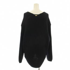 MUSE de Deuxieme Classe MALU アゼ Vニット セーター 長袖 紺 ネイビー 18080500401010 /KU