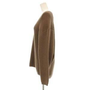 MUSE de Deuxieme Classe MALU アゼ Vニット セーター 長袖 Vネック 茶 ブラウン 18080500401010 /KU