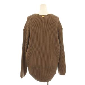 MUSE de Deuxieme Classe MALU アゼ Vニット セーター 長袖 Vネック 茶 ブラウン 18080500401010 /KU