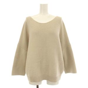 ニット セーター 長袖 コットン ベージュ 15080500713110 /KU