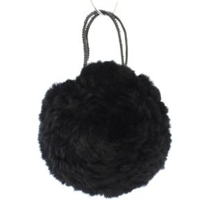 ANTEPRIMA ハンドバッグ ファー 黒 /TK