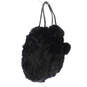 ANTEPRIMA ハンドバッグ ファー 黒 /TK
