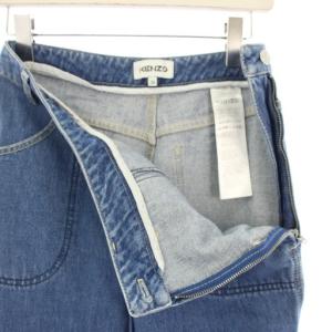 KENZO Blue High Waisted Denim Jeans デニム パンツ ジーンズ 36 ブルー FA62DP2916EA
