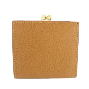 Vivienne Westwood 二つ折り財布 がま口 オーブ レザー キャメル