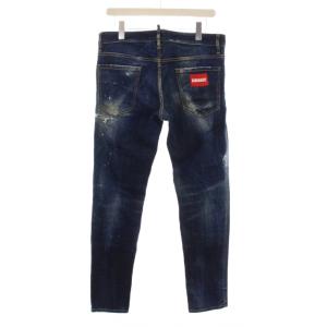 DSQUARED2 TIDY BIKER JEAN デニムパンツ ダメージ加工 48 ブルー S71LB0781