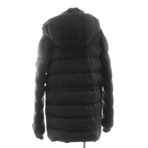 TATRAS ダウンコート フード ジップアップ ミドル丈 02 黒 ブラック MTA13A4162 /KU