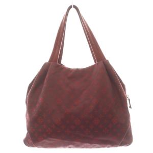 russet ショルダーバッグ ハンドバッグ トートバッグ モノグラム 総柄 ナイロン 赤 レッド /AN1
