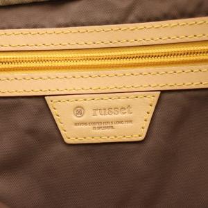 russet ショルダーバッグ ハンドバッグ トートバッグ モノグラム 総柄 ナイロン 赤 レッド /AN1